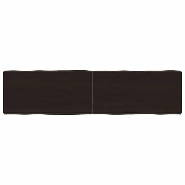 Massivholz Tischplatte 160x40 cm Baumkante
