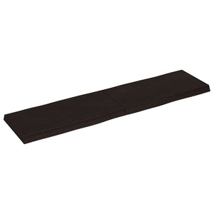 Massivholz Tischplatte 160x40 cm Baumkante
