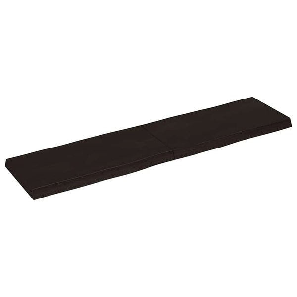 Massivholz Tischplatte 160x40 cm Baumkante