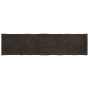 Massivholz Tischplatte 160x40 cm Baumkante