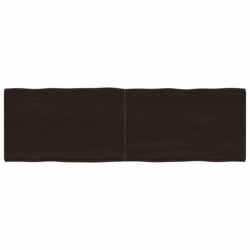 Massivholz Tischplatte 160x50 cm Baumkante