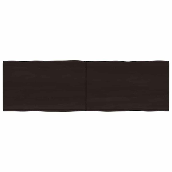 Massivholz Tischplatte 160x50 cm Baumkante