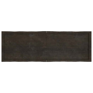 Massivholz Tischplatte 160x50 cm Baumkante