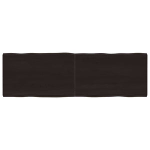 Massivholz Tischplatte 160x50 cm Baumkante