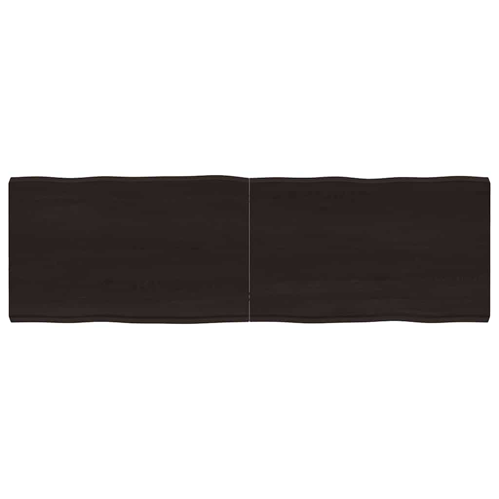Massivholz Tischplatte 160x50 cm Baumkante