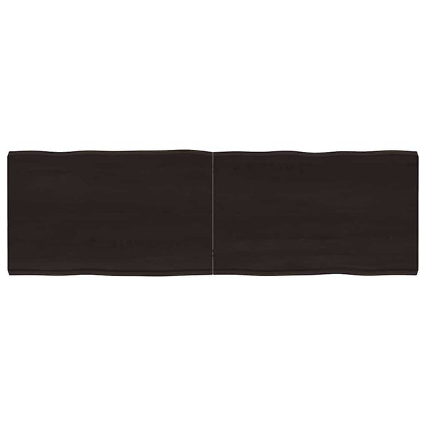 Massivholz Tischplatte 160x50 cm Baumkante
