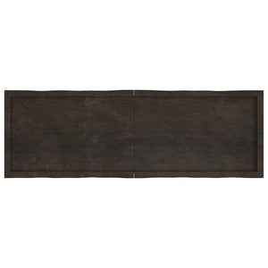 Massivholz Tischplatte 160x50 cm Baumkante