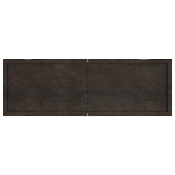 Massivholz Tischplatte 160x50 cm Baumkante