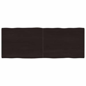 Massivholz Tischplatte 160x60 cm Baumkante
