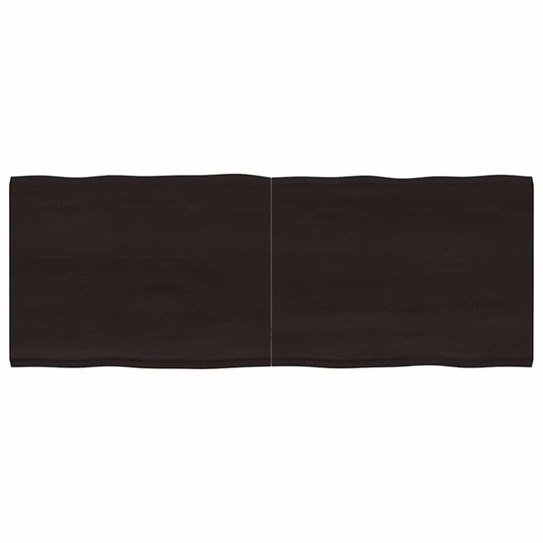 Massivholz Tischplatte 160x60 cm Baumkante