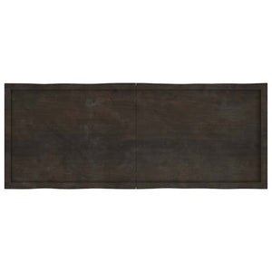 Massivholz Tischplatte 160x60 cm Baumkante