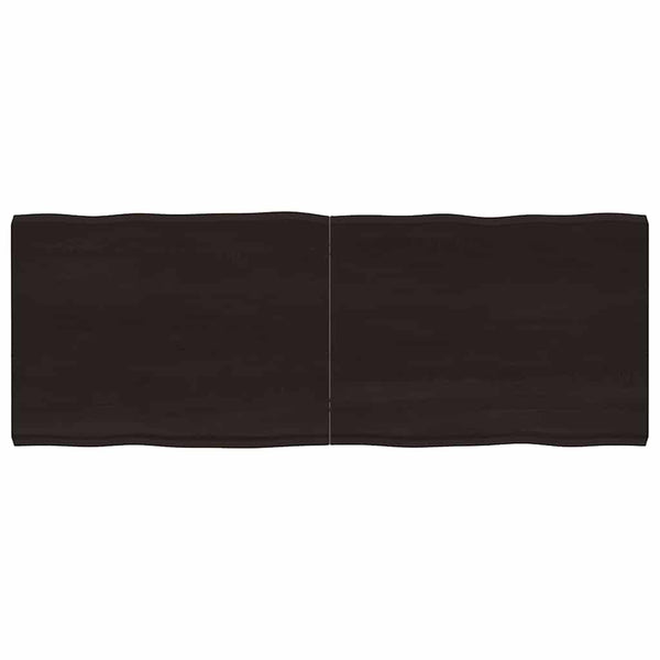 Massivholz Tischplatte 160x60 cm Baumkante