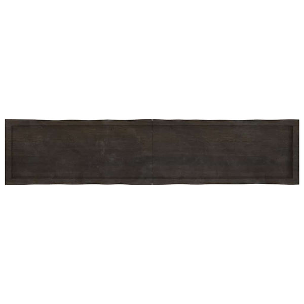 Massivholz Tischplatte 180x40 cm Baumkante