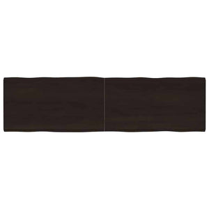 Massivholz Tischplatte 180x50 cm Baumkante