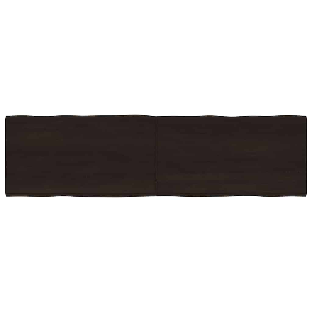 Massivholz Tischplatte 180x50 cm Baumkante