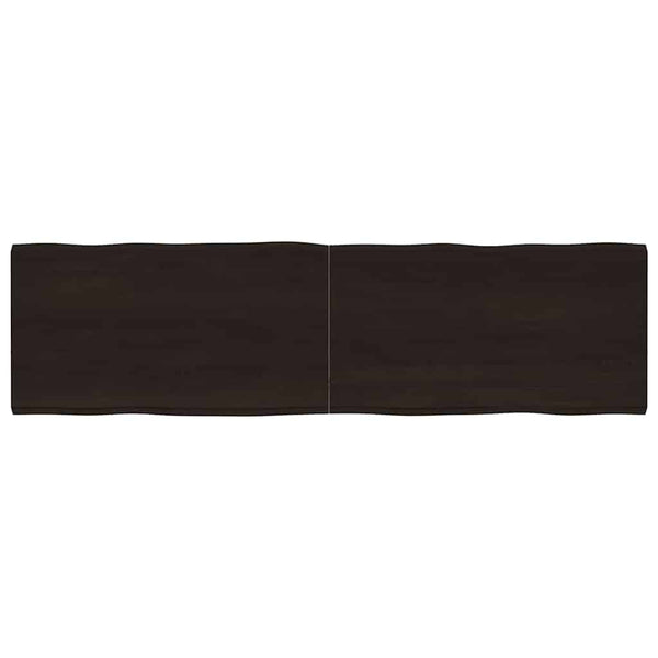 Massivholz Tischplatte 180x50 cm Baumkante