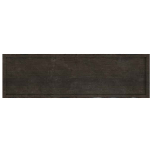 Massivholz Tischplatte 180x50 cm Baumkante