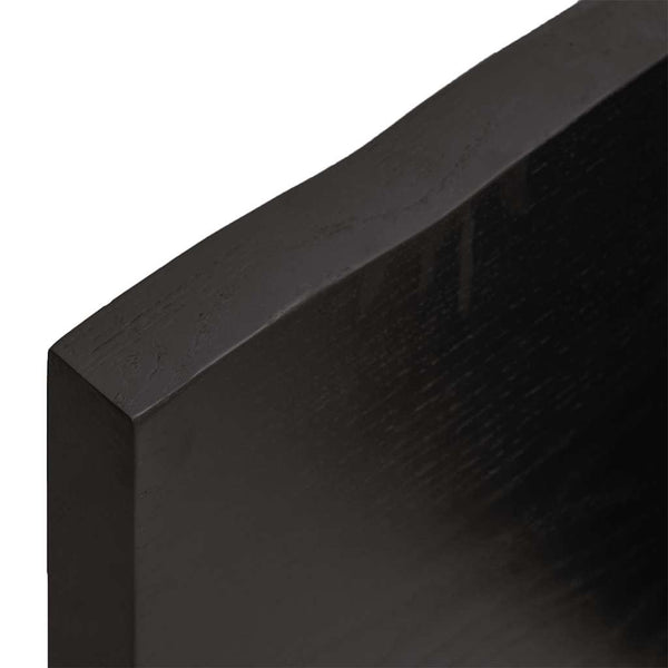Massivholz Tischplatte 180x50 cm Baumkante