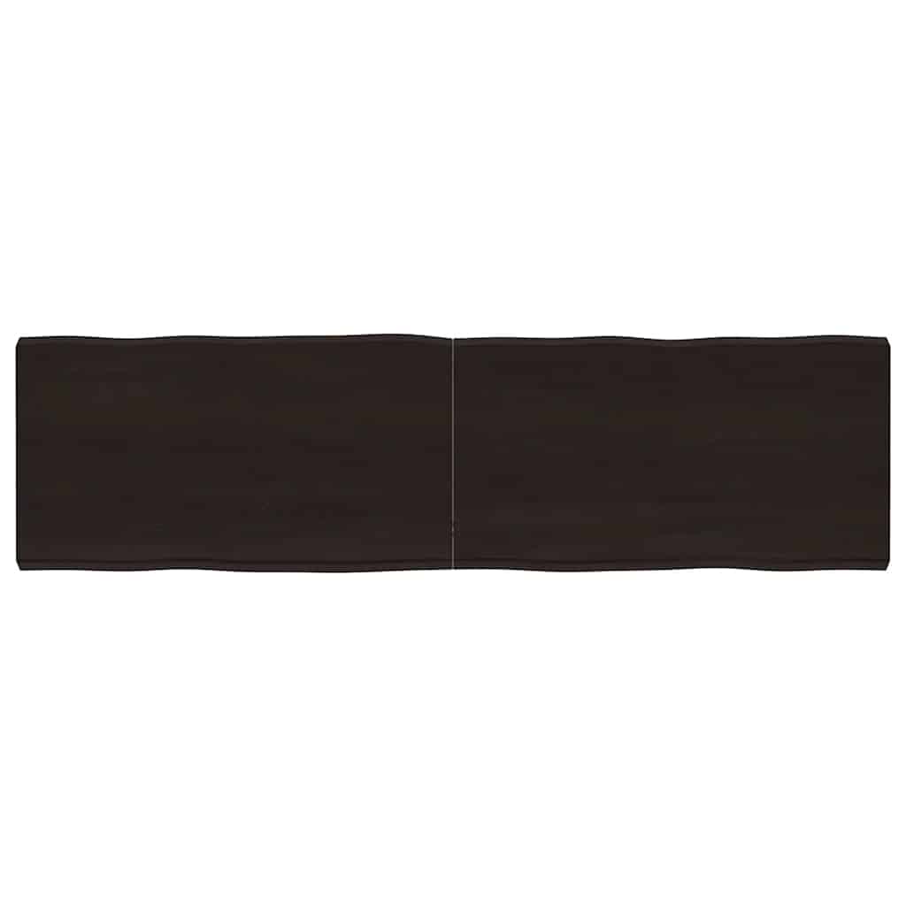 Massivholz Tischplatte 180x50 cm Baumkante