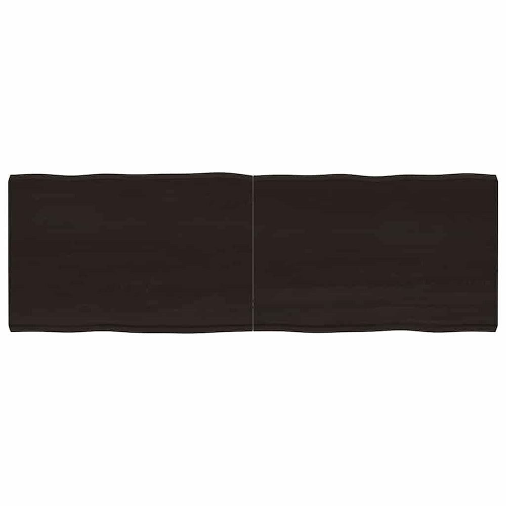 vidaXL Plateau de table 180x60x(2-6) cm Bois massif Traité Bords naturels