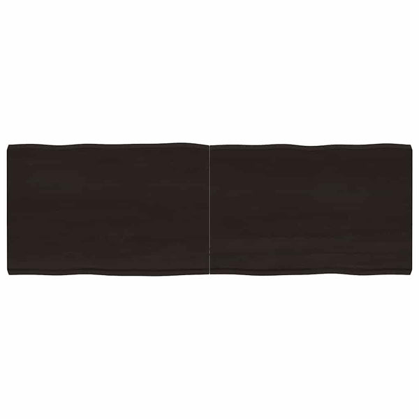 Massivholz Tischplatte 180x60 cm Baumkante