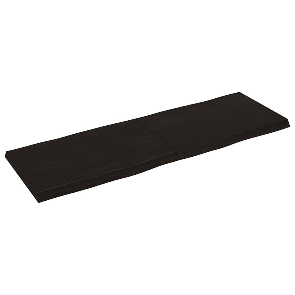 vidaXL Plateau de table 180x60x(2-6) cm Bois massif Traité Bords naturels