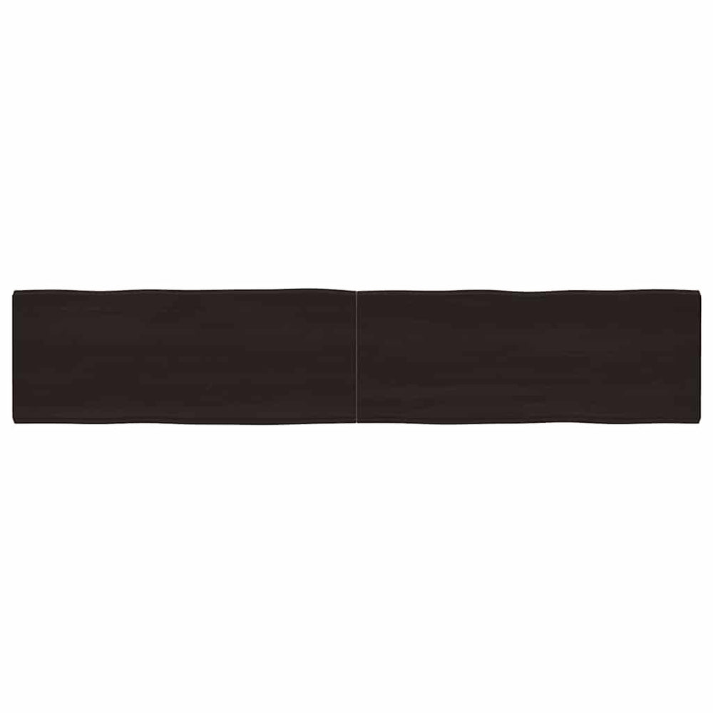 vidaXL Tabletop 200x40x(2-4) cm Solid Wood Treated Live Edge