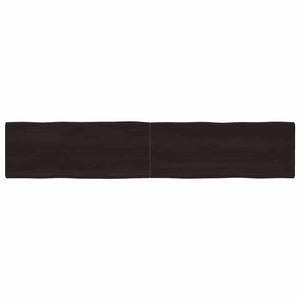 Massivholz Tischplatte 200x40 cm Baumkante