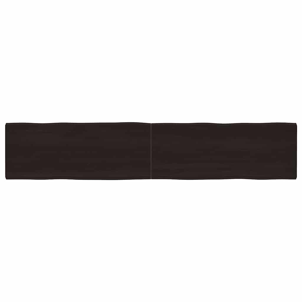 Massivholz Tischplatte 200x40 cm Baumkante