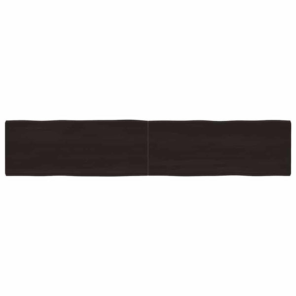 Massivholz Tischplatte 200x40 cm Baumkante
