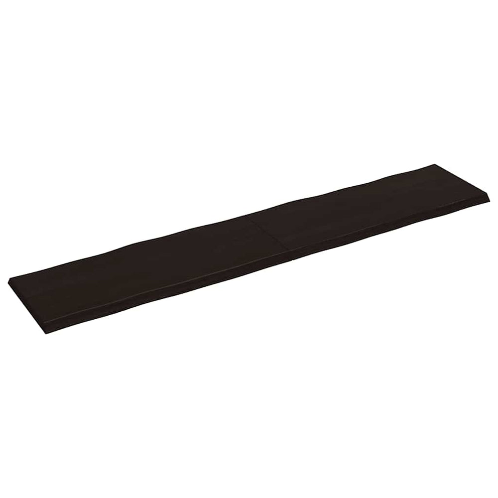 vidaXL Tabletop 200x40x(2-4) cm Solid Wood Treated Live Edge