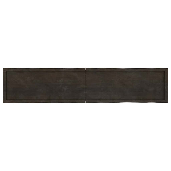 Massivholz Tischplatte 200x40 cm Baumkante