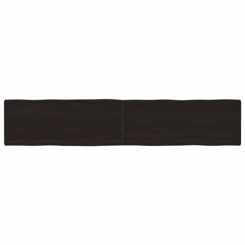 vidaXL Plateau de table 200x40x(2-6) cm Bois massif traité Bords naturels