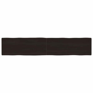 Massivholz Tischplatte 200x40 cm Baumkante