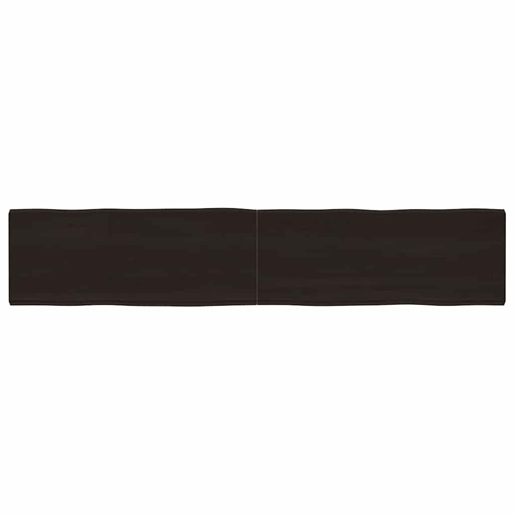 Massivholz Tischplatte 200x40 cm Baumkante
