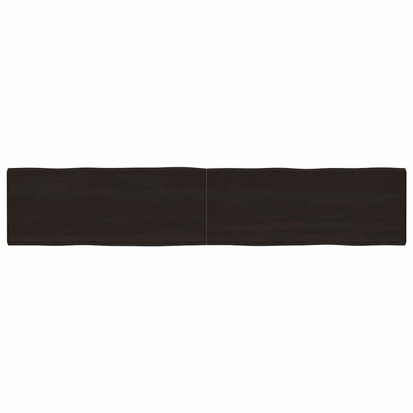 Massivholz Tischplatte 200x40 cm Baumkante