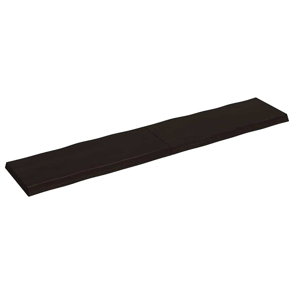 vidaXL Plateau de table 200x40x(2-6) cm Bois massif traité Bords naturels