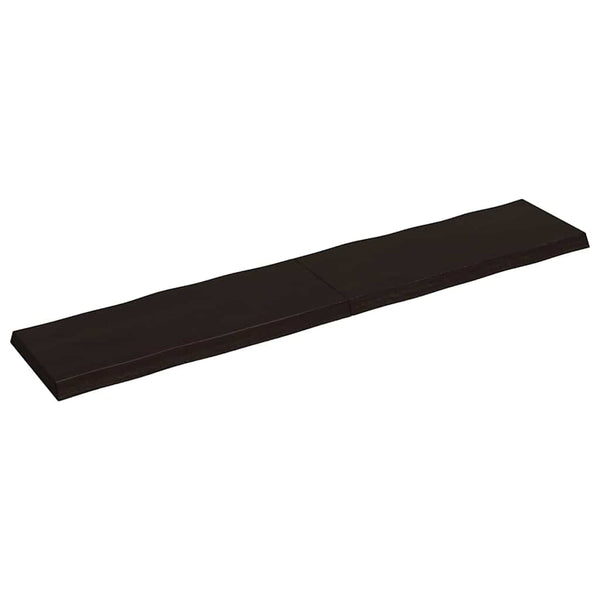 Massivholz Tischplatte 200x40 cm Baumkante