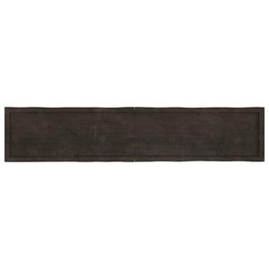 Massivholz Tischplatte 200x40 cm Baumkante