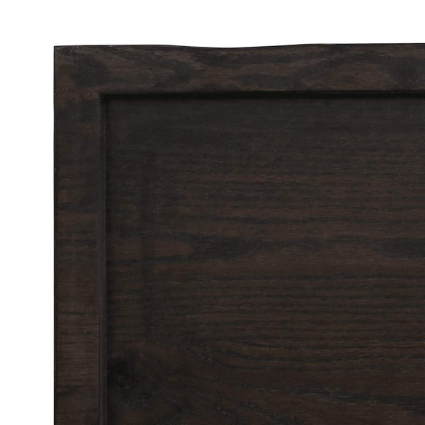 Massivholz Tischplatte 200x40 cm Baumkante