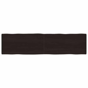Massivholz Tischplatte 200x50 cm Baumkante
