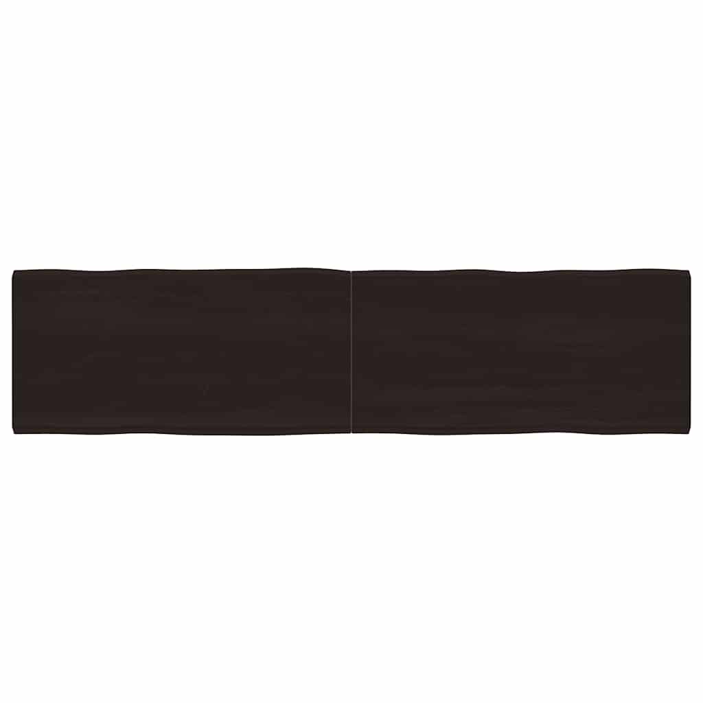 Massivholz Tischplatte 200x50 cm Baumkante