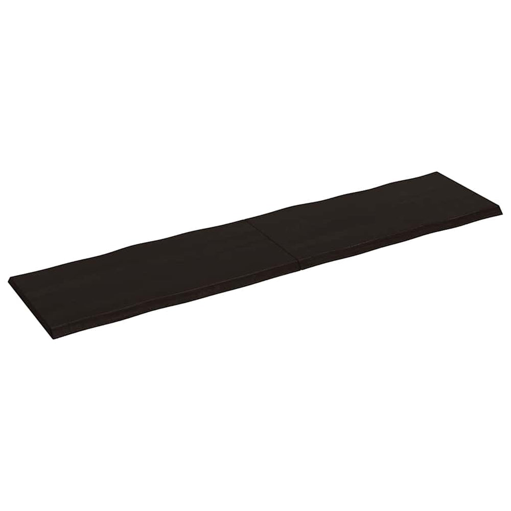 vidaXL Tabletop 200x50x(2-4) cm Solid Wood Treated Live Edge