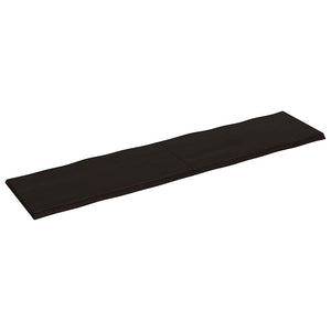 Massivholz Tischplatte 200x50 cm Baumkante