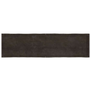 Massivholz Tischplatte 200x50 cm Baumkante