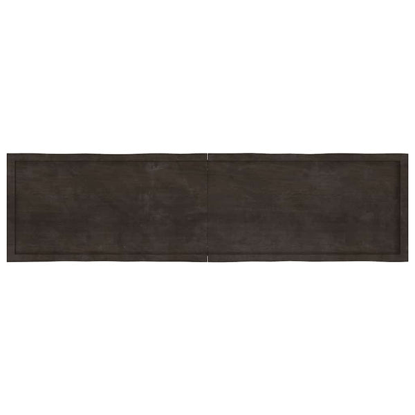 Massivholz Tischplatte 200x50 cm Baumkante