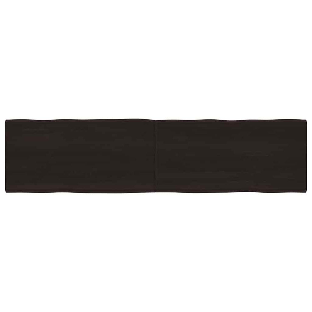 vidaXL Tabletop 200x50x(2-6) cm Solid Wood Treated Live Edge