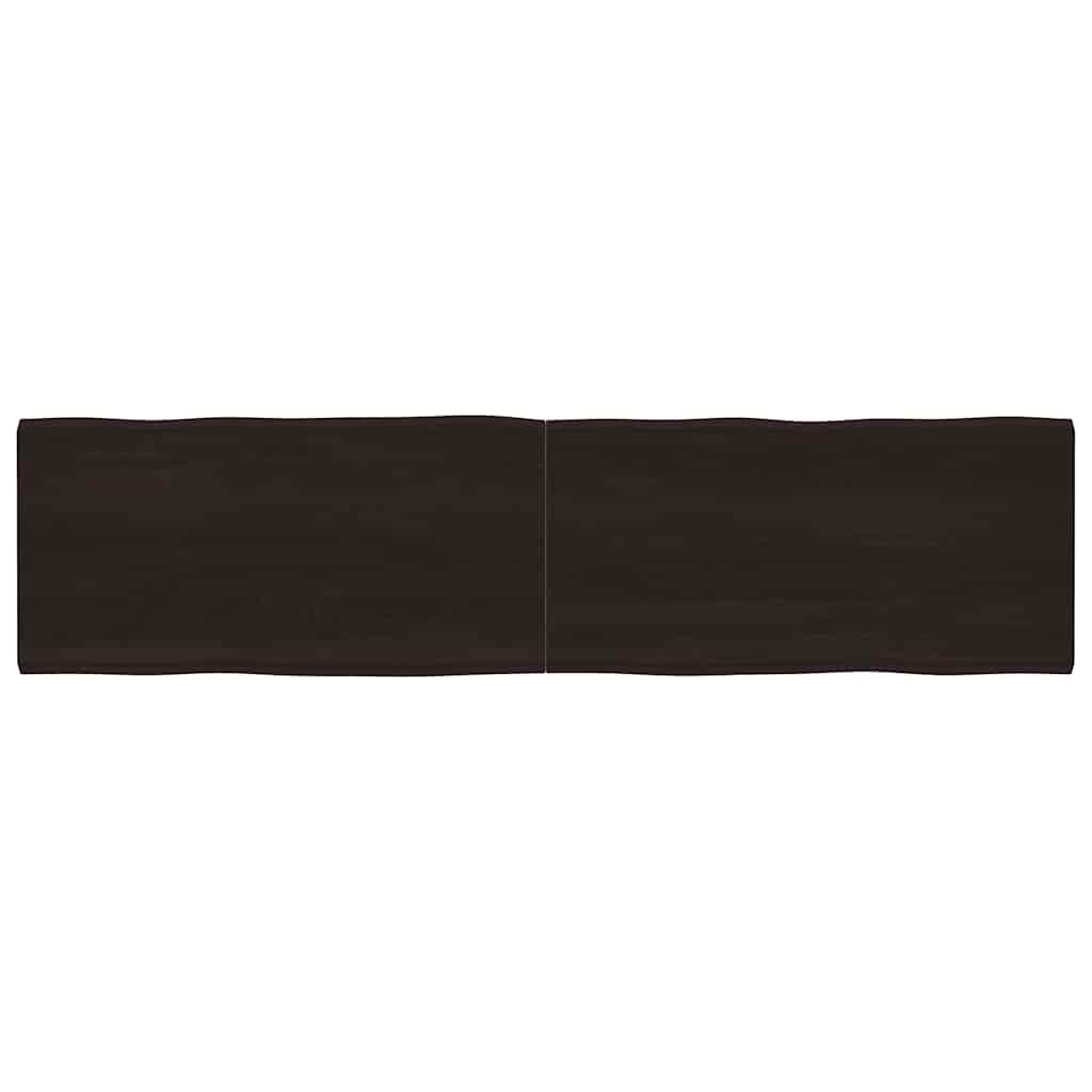 Massivholz Tischplatte 200x50 cm Baumkante