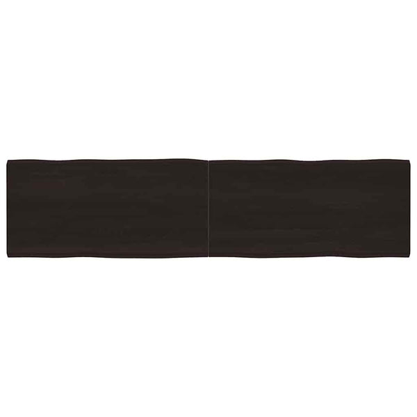 Massivholz Tischplatte 200x50 cm Baumkante