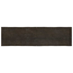 Massivholz Tischplatte 200x50 cm Baumkante